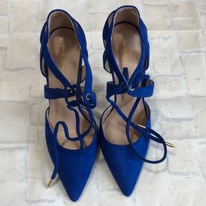 Blue Suede 4.75” heels